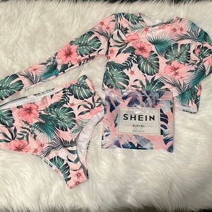 SHEIN long sleeve 2 piece bikini
